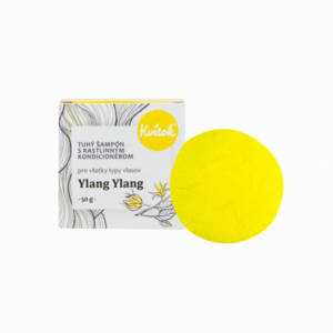 Kvitok Tuhý šampon s kondicionérem pro světlé vlasy Ylang Ylang XXL (50 g) - krásně pění Kvitok