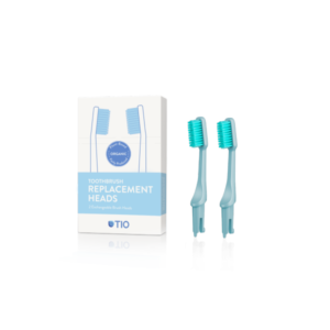 TIO Náhradní hlavice k zubnímu kartáčku (medium) (2 ks) - ledovcově modrá TIO