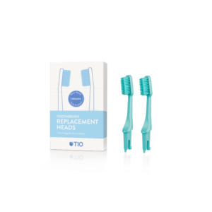 TIO Náhradní hlavice k zubnímu kartáčku (ultra soft) (2 ks) - tyrkysově zelená TIO