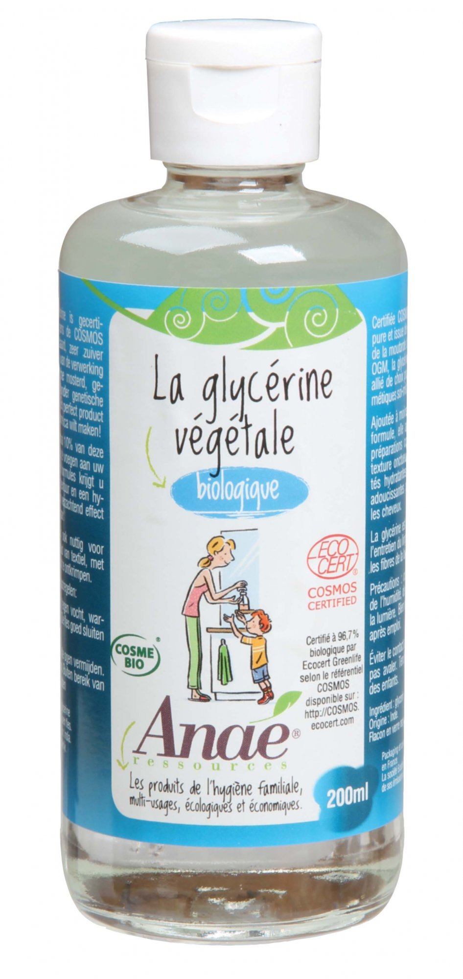 Anaé by Ecodis Rostlinný glycerin BIO (200 ml) - hydratuje a zjemňuje pokožku Ecodis