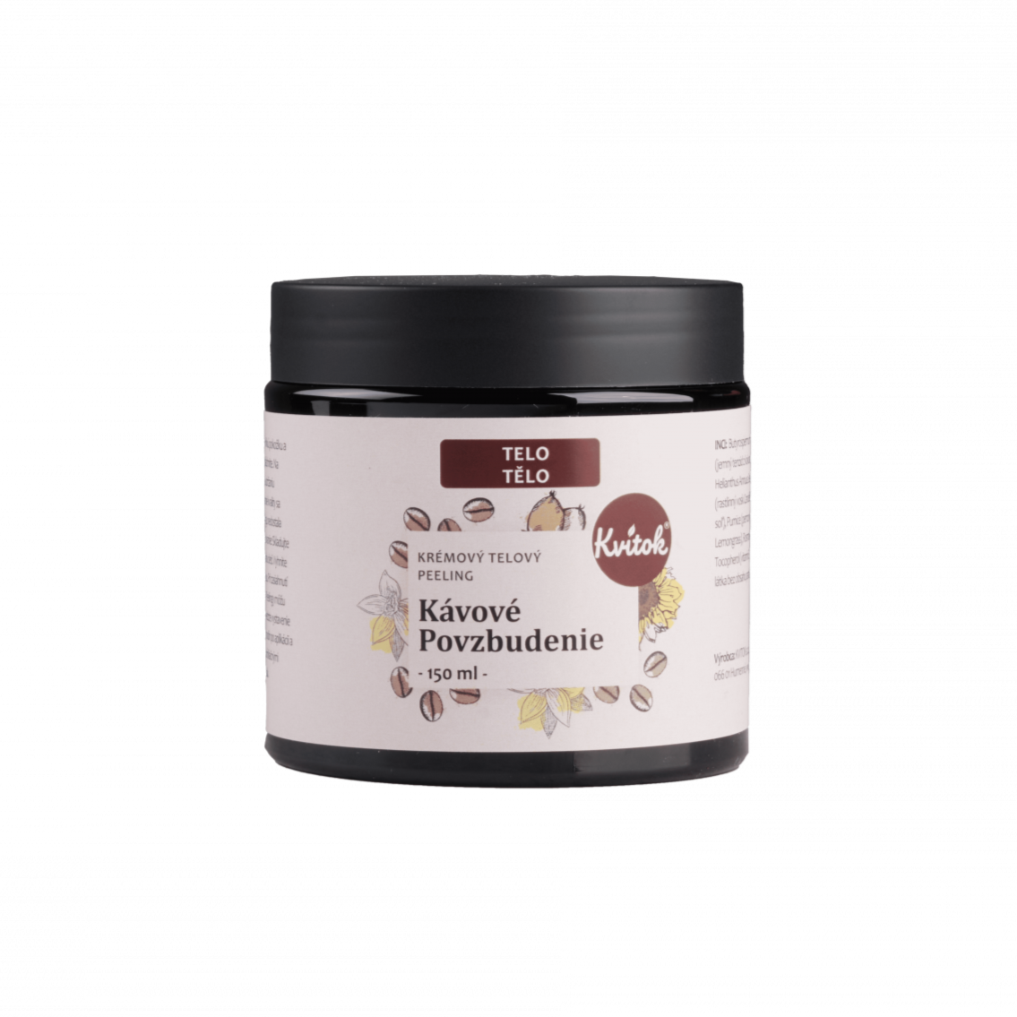 Kvitok Tělový peeling - Kávové povzbuzení (150 ml) Kvitok