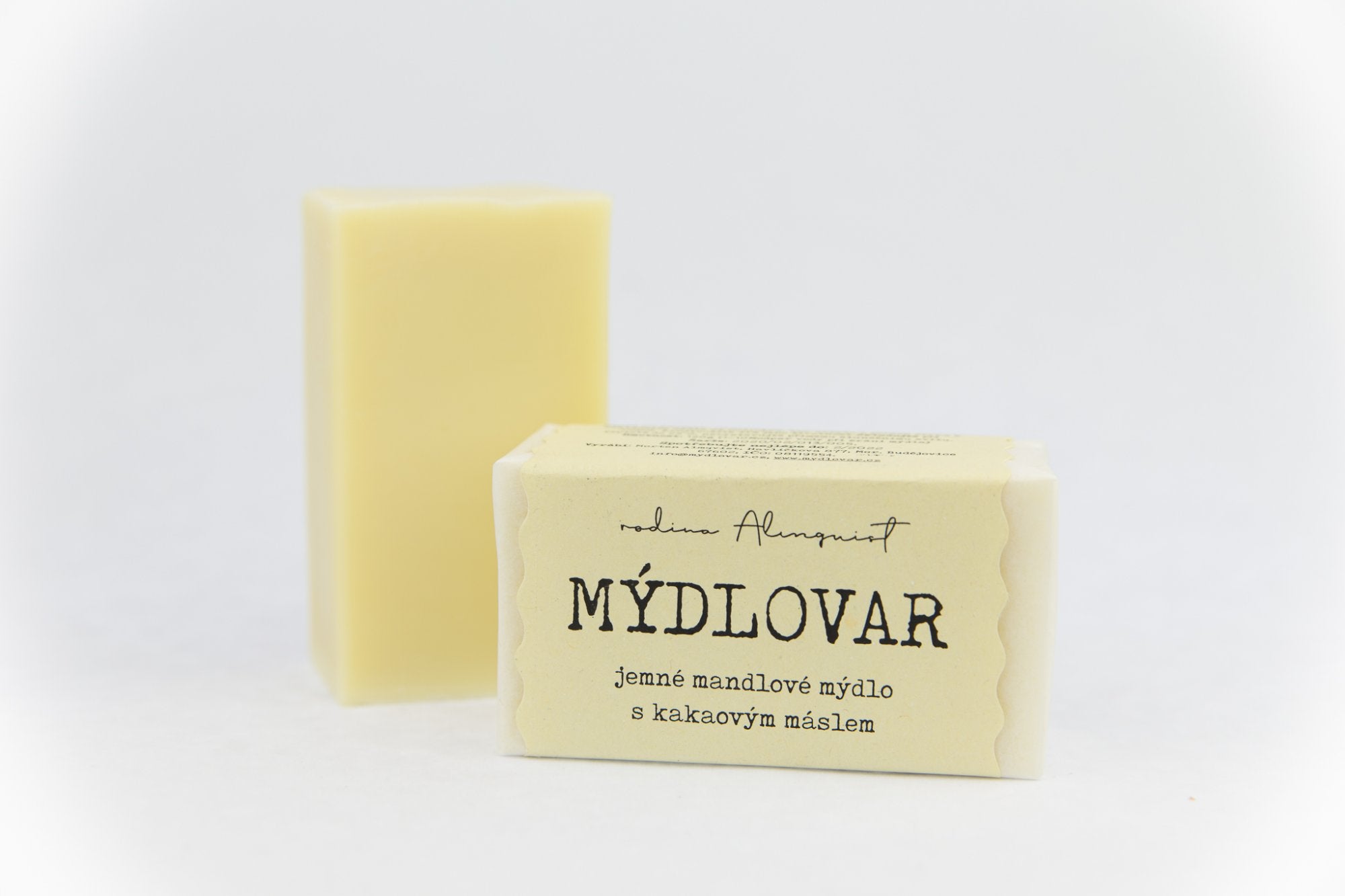 Mýdlovar Jemné mandlové mýdlo s kakaovým máslem 120 g - vhodné i pro cíti a miminka Mýdlovar