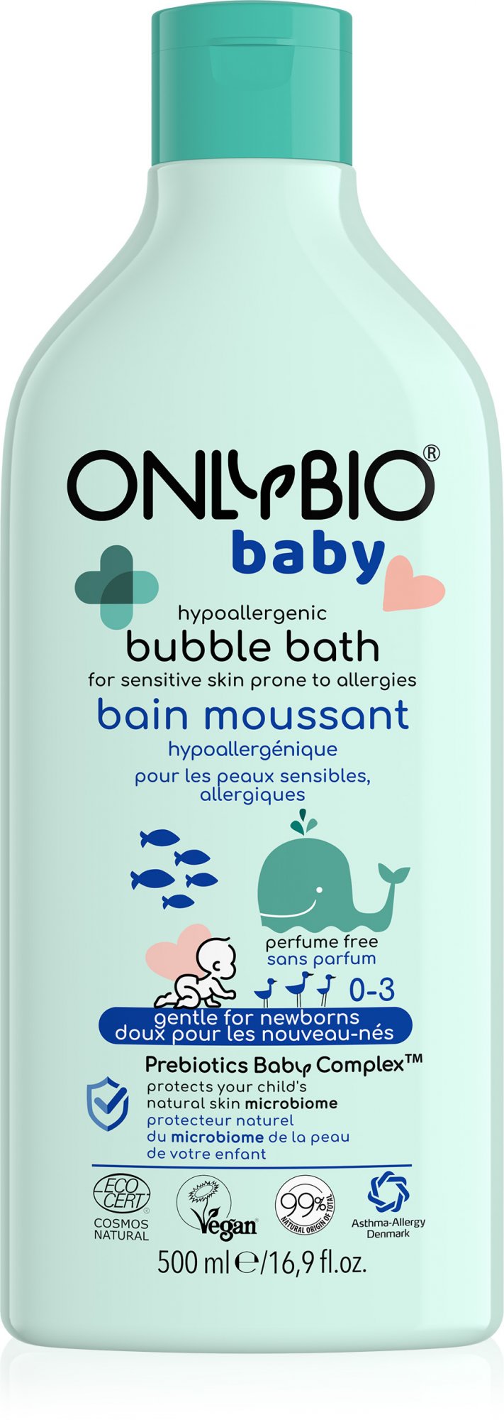 OnlyBio Hypoalergenní pěna do koupele pro miminka (500 ml) OnlyBio