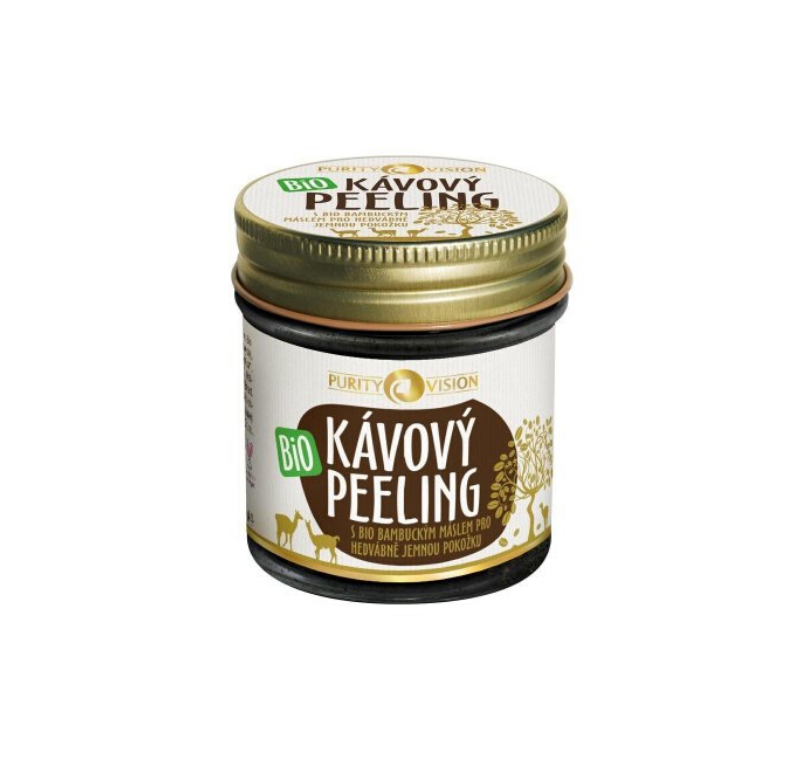 Purity Vision Kávový peeling BIO 110 g - pro hedvábně jemnou pokožku Purity Vision