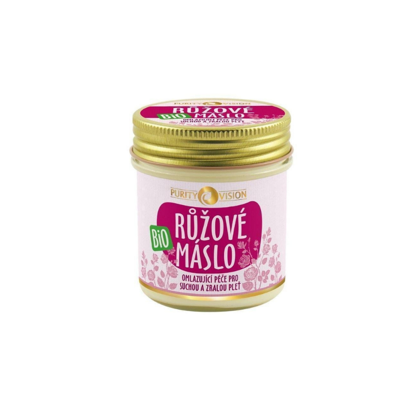 Purity Vision Růžové máslo BIO (120 ml) - pro suchou a zralou pokožku Purity Vision