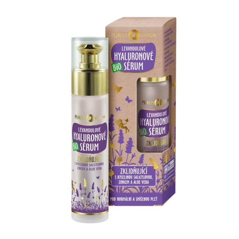 Purity Vision Zklidňující levandulové hyaluronové sérum BIO (50 ml) Purity Vision