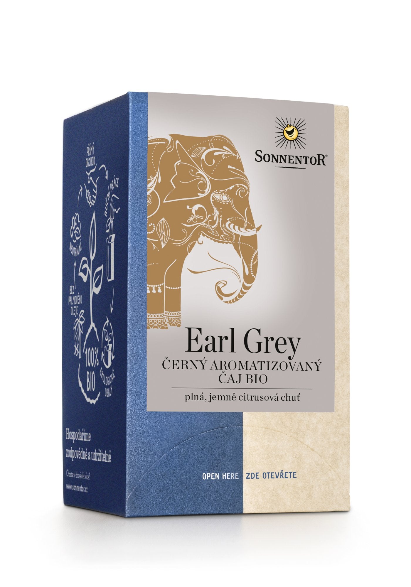 Sonnentor Černý čaj aromatizovaný Earl Grey BIO - nálev. sáčky (18 x 1