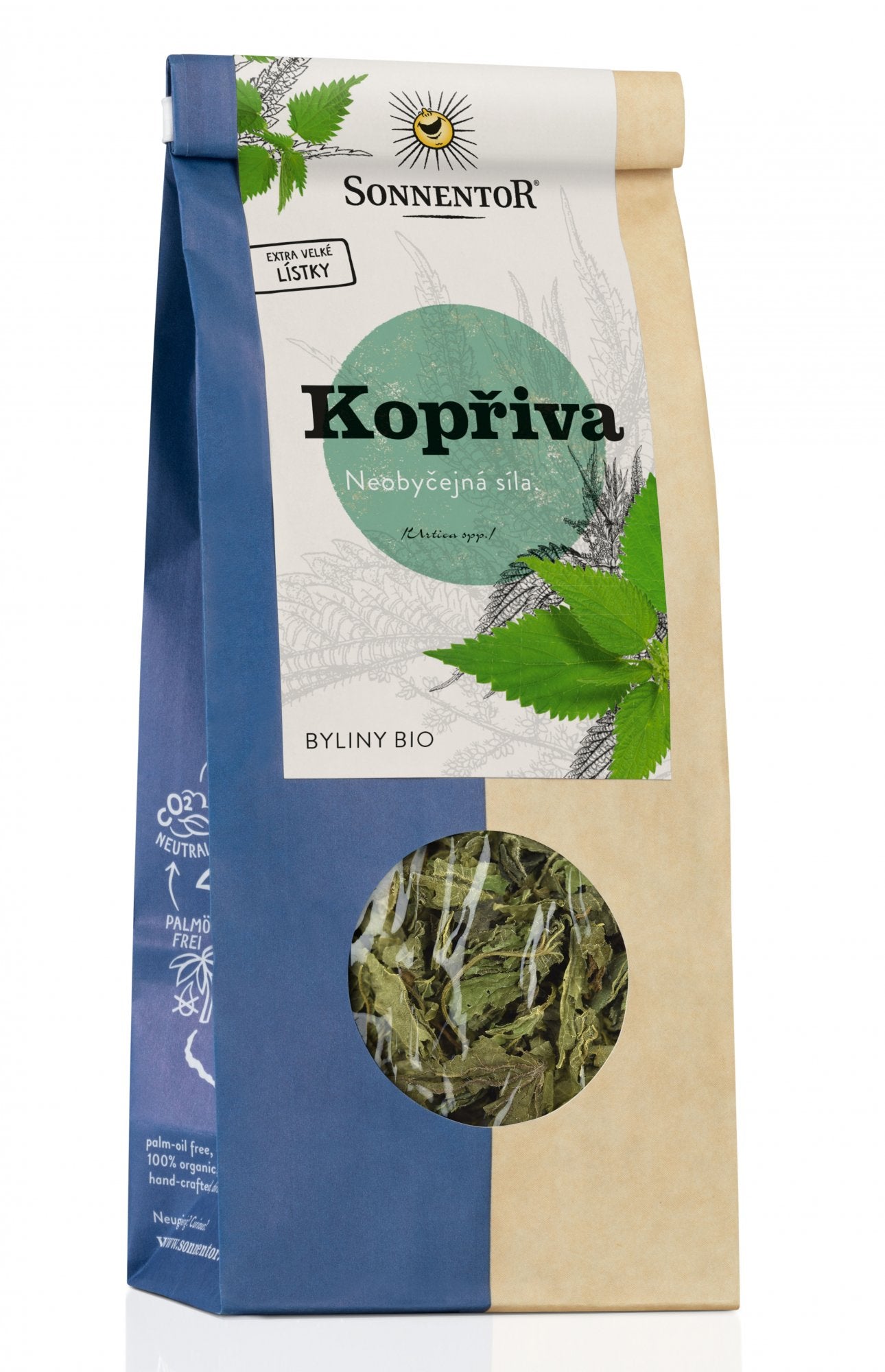 Sonnentor Kopřiva sypaná BIO (50 g) - podpoří imunitu a detoxikaci Sonnentor