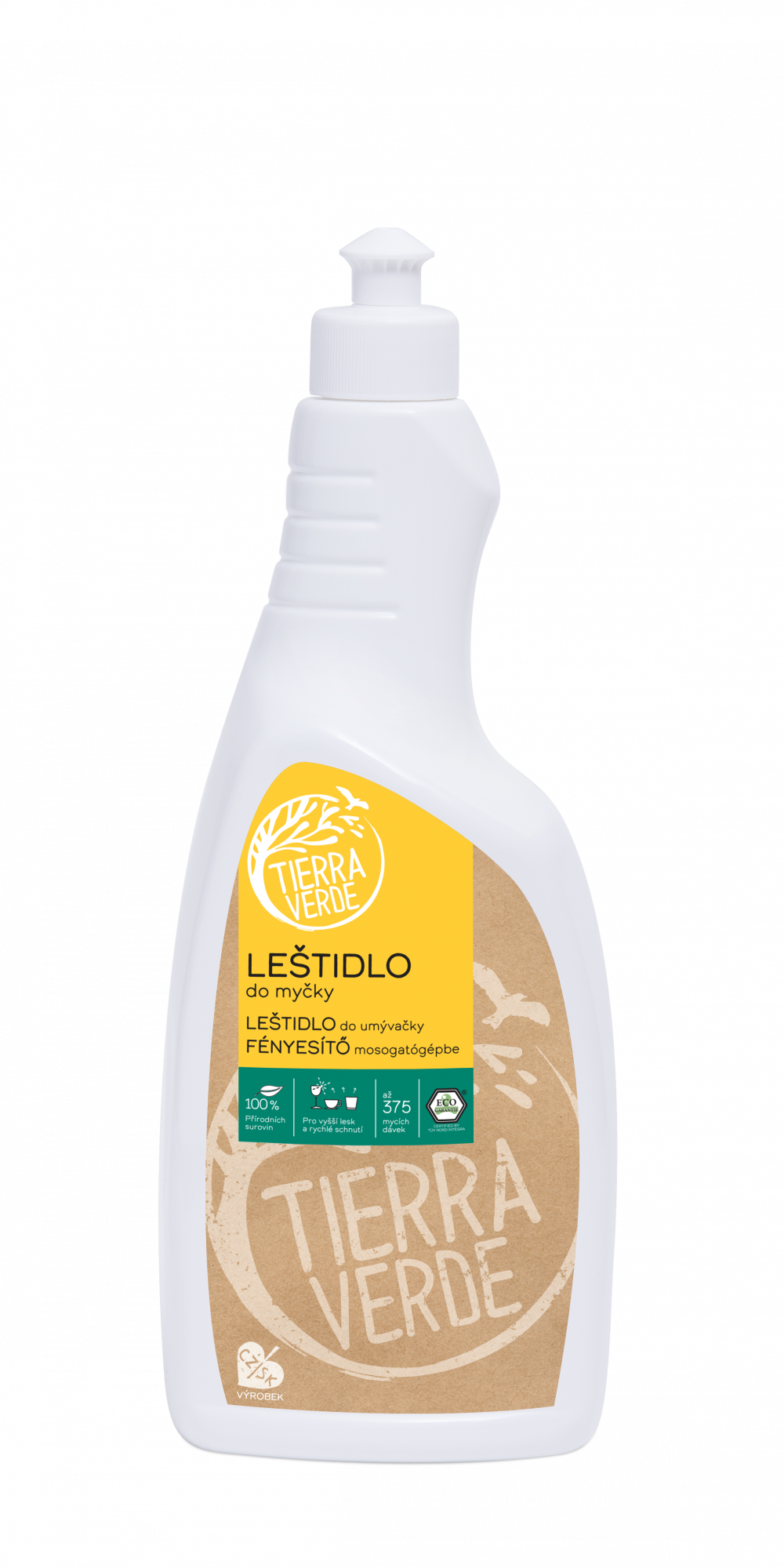 Tierra Verde Leštidlo (oplach) do myčky - INOVACE 750 ml Tierra Verde