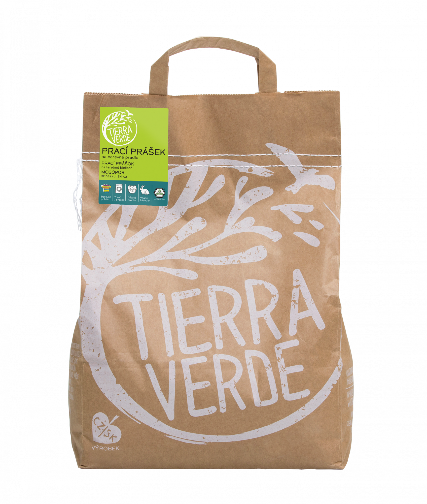 Tierra Verde Prací prášek na barevné prádlo pap. pytel 5 kg Tierra Verde