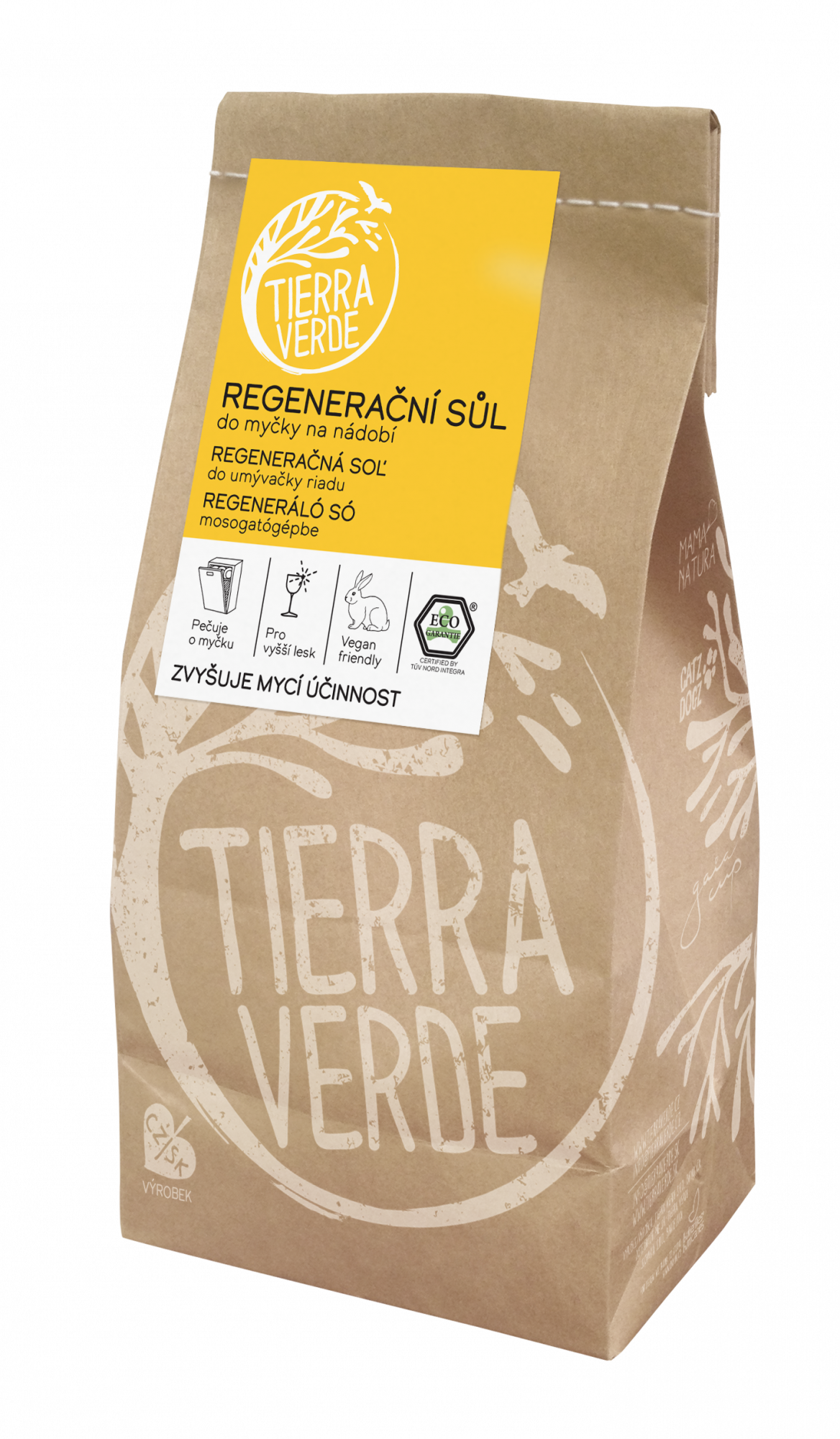 Tierra Verde Sůl do myčky - INOVACE 2 kg - zabraňuje usazování vodního kamene Tierra Verde