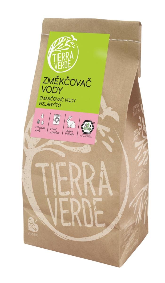 Tierra Verde Změkčovač vody Zip sáček 850 g - pro účinné praní v tvrdé vodě Tierra Verde