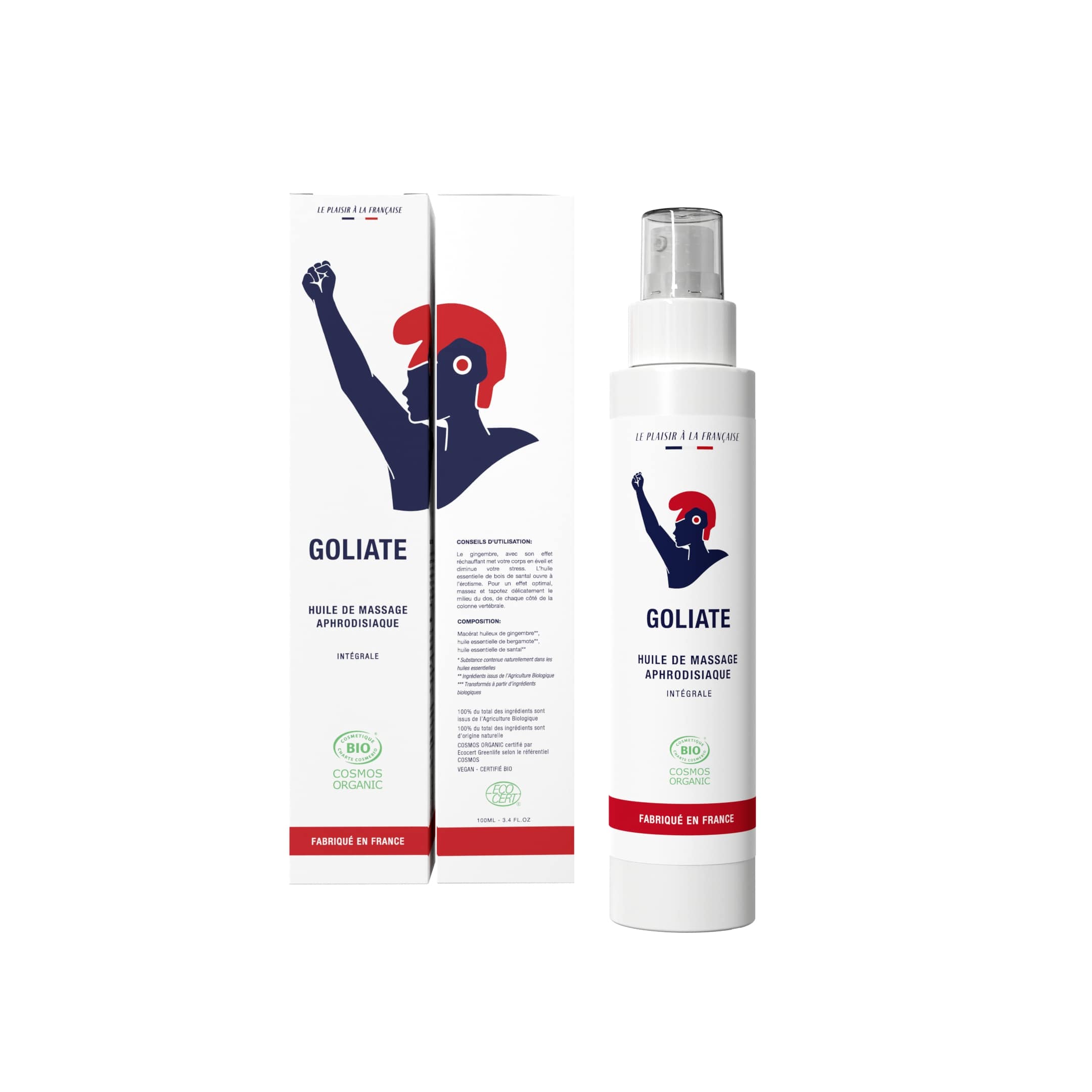 Goliate Afrodiziakální masážní olej BIO 100 ml - pro lechtivé okamžiky Goliate