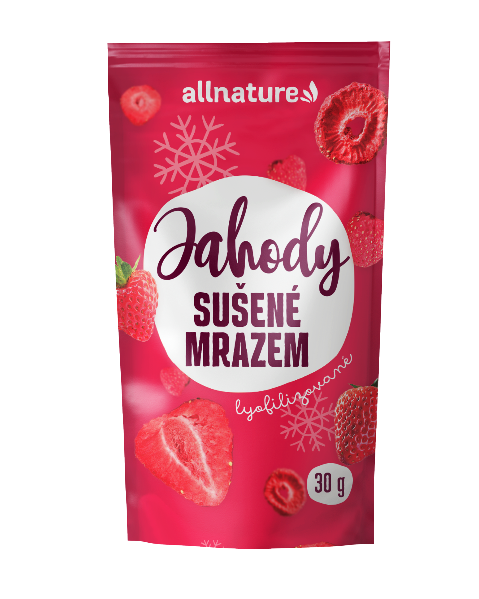 Allnature Jahoda sušená mrazem 30 g - chuť a vůně čerstvých jahod Allnature