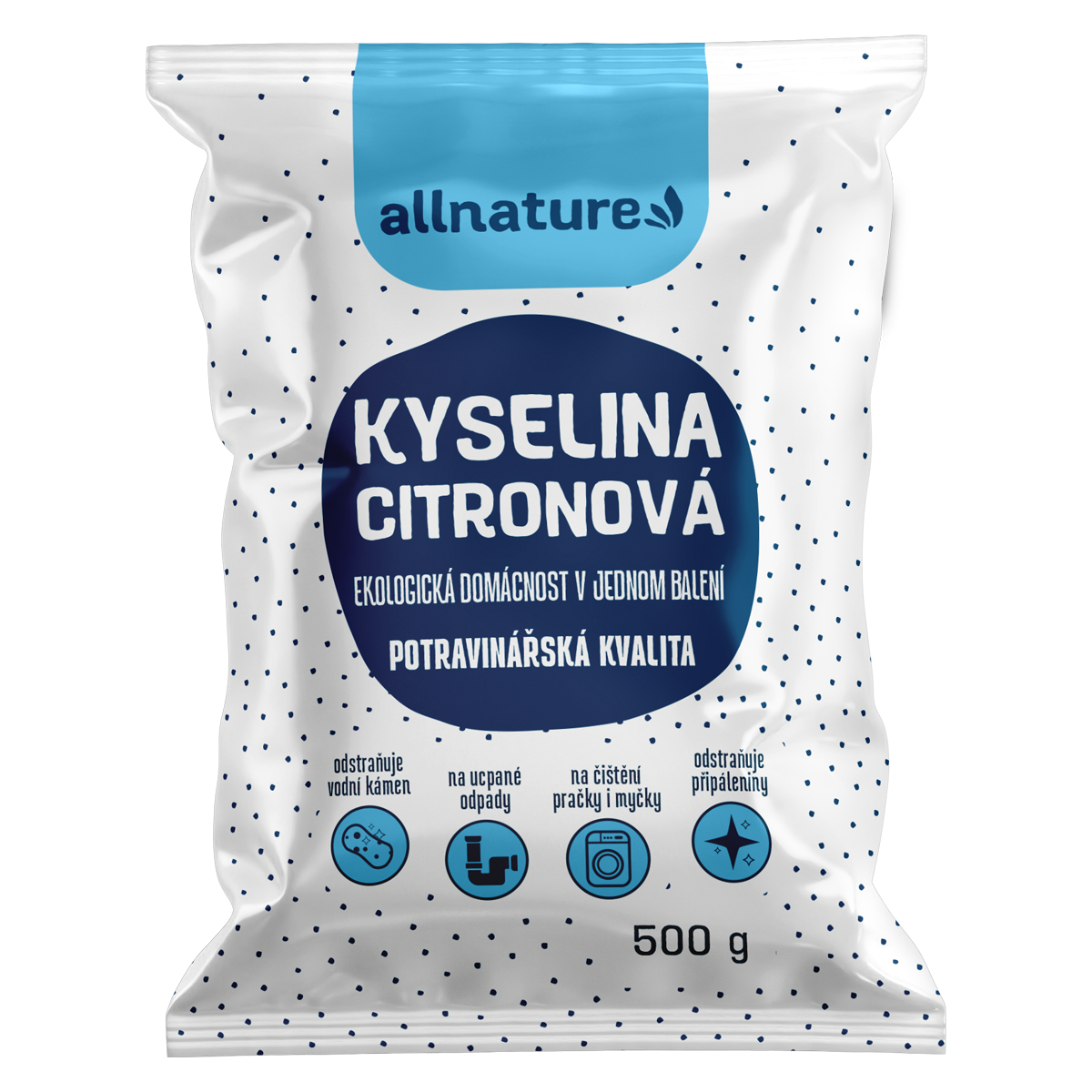 Allnature Kyselina citronová 500 g - potravinářská kvalita Allnature