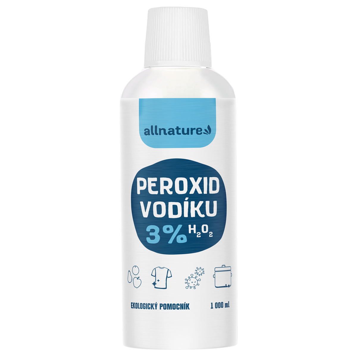 Allnature Peroxid vodíku 3% 1 l - účinné proti skvrnám a bakteriím Allnature