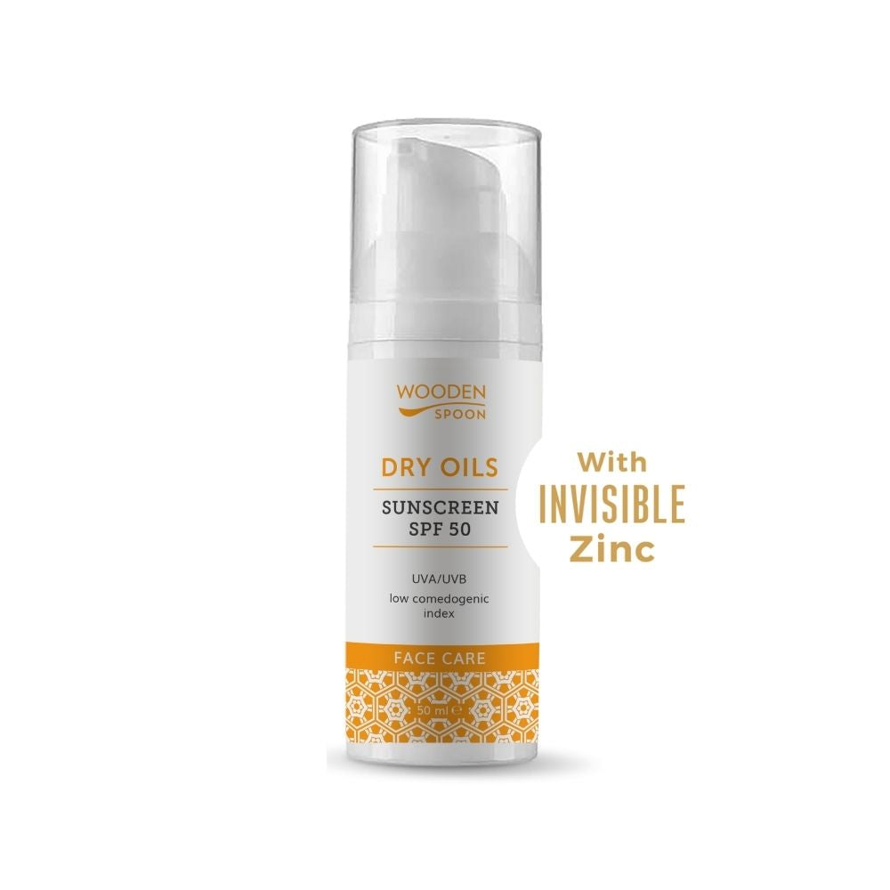 Wooden Spoon Opalovací krém na obličej s nízkým komedogenním indexem SPF 50 BIO (50 ml) Wooden Spoon