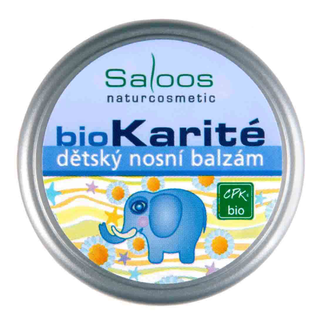 Saloos Dětský nosní balzám BIOKarité (19 ml) - s bambuckým máslem pro citlivou pokožku Saloos