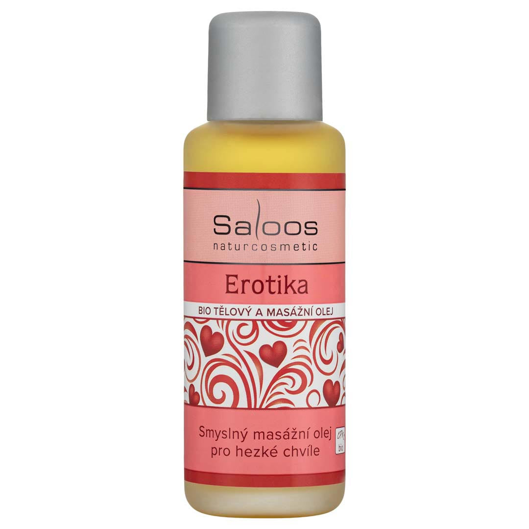 Saloos Tělový a masážní olej Erotika BIO (50 ml) - s krásnými esenciálními oleji pro masáže Saloos