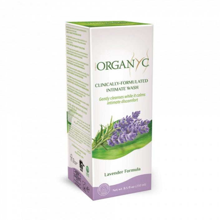 Organyc Gel pro intimní hygienu BIO - Levandule (250 ml) - pro citlivou pokožku Organyc